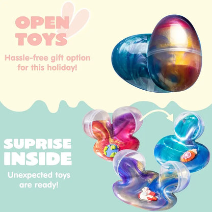 Galaxy Slime Pop™ Pre-Filled Slime Easter Eggs (12 Pack)