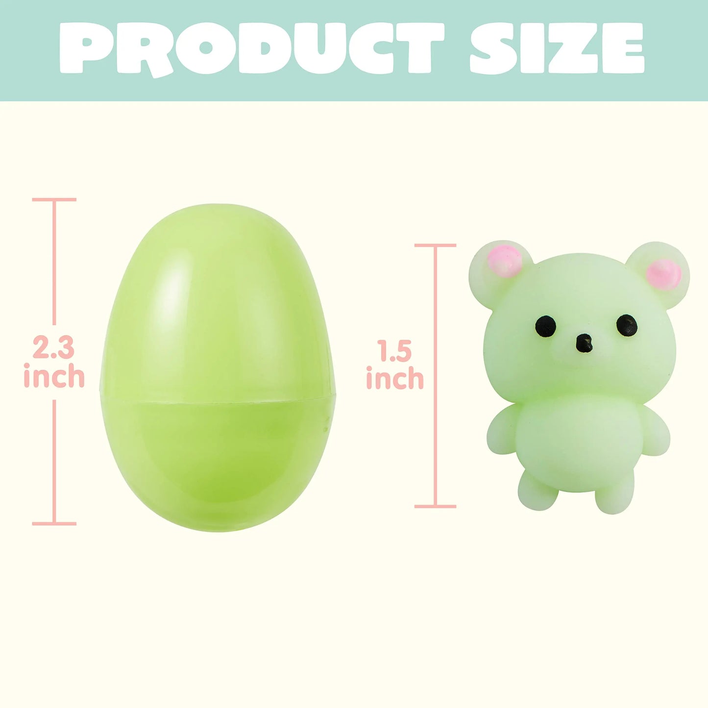 Pre-filled Easter Eggs with Squishy Animals – Pack of 24